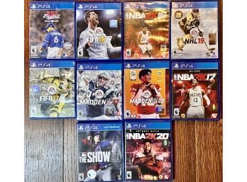 Lot Of 10 PS4 Games - Sports