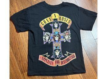 Guns N Roses Cross Appetite For Destruction Black T-shirt