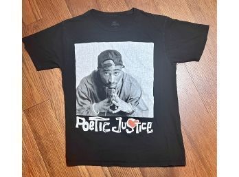 Tupac Shakur Black Poetic Justice T-shirt Size Large