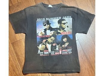2010 Summer Jams T-shirt Sz Large Drake Ludacris Nicki Minaj Lloyd Banks  More!