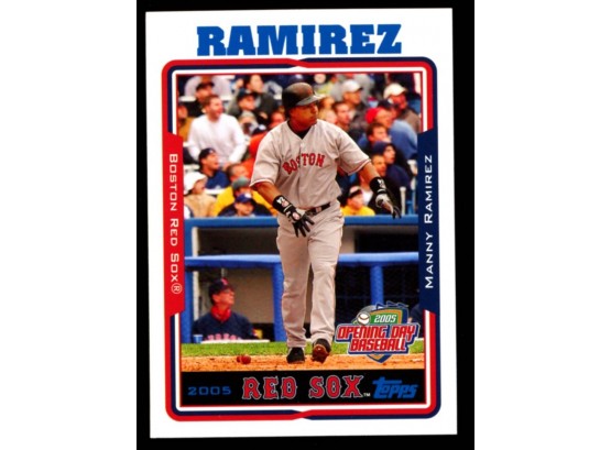 Manny Ramirez 2005 Bowman Game Used Bat Card