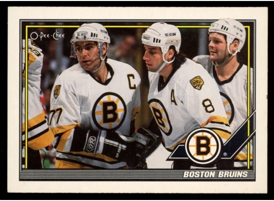 1991 O-pee-chee Hockey Boston Bruins Final Standings #170