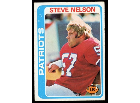 1978 Topps Football Steve Nelson #116 New England Patriots Vintage