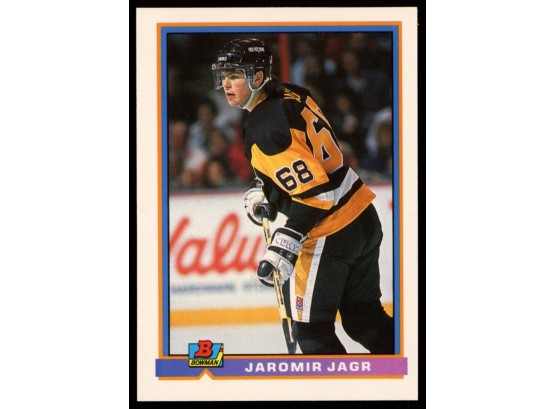 1991 Bowman Hockey Jaromir Jagr #95 Pittsburgh Penguins HOF