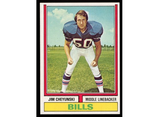 1974 Topps Football Jim Cheyunski #53 Buffalo Bills Vintage