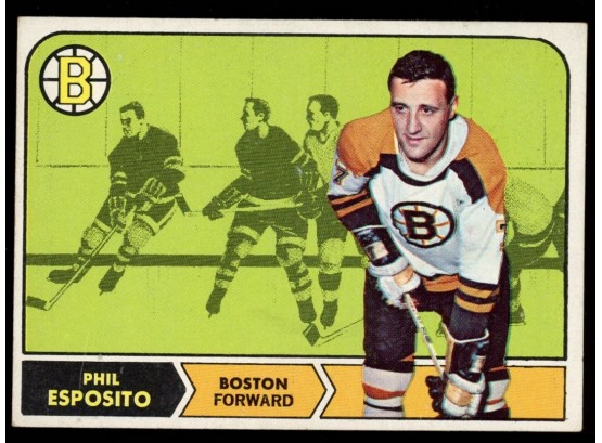 1968 Topps Hockey Phil Esposito #7 Boston Bruins Vintage HOF
