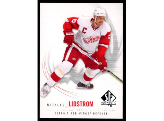 2010 Upper Deck SP Authentic Hockey Nicklas Lindstrom #32 Detroit Red Wings