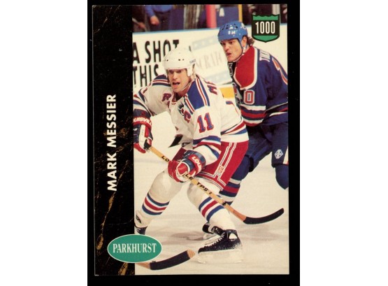 1991 Parkhurst Hockey Mark Messier #213 New York Rangers HOF