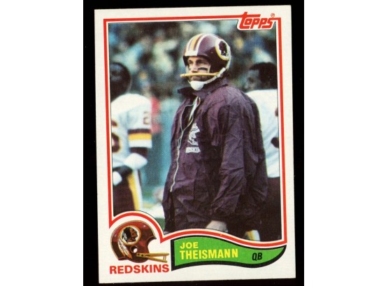 1982 Topps Football Joe Theismann #521 Washington Redskins Vintage HOF