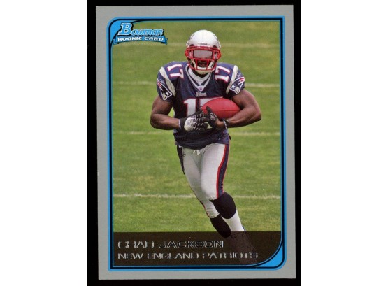 2006 Bowman Football Chad Jackson Rookie Card #135 New England Patriots RC
