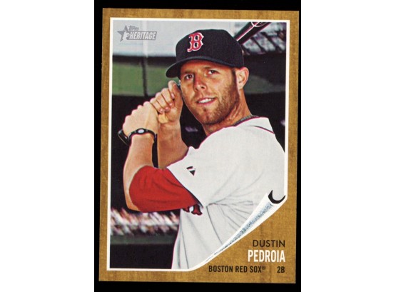 2010 Topps Heritage Baseball Dustin Pedroia #421 Boston Red Sox