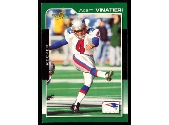 2000 Score Football Adam Vinatieri New England Patriots