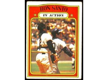 1972 Topps Baseball Ron Santo In Action #556 Chicago Cubs Vintage