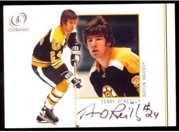 2002 Fleer Legacy Hockey Terry O'Reilly On Card Autograph #56 Boston Bruins