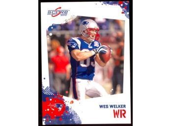 2010 Score Football Wes Welker #177 New England Patriots