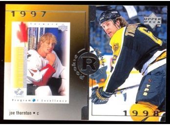 1998 Upper Deck Hockey Joe Thornton #19 Boston Bruins