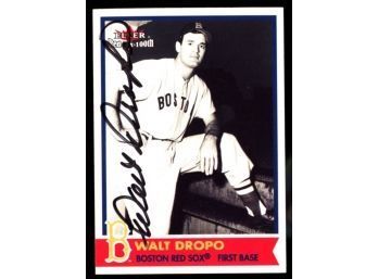 2001 Fleer Baseball Walt Dropo Red Sox 100th On Card Autograph #31 Boston Red Sox