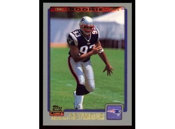 2001 Topps Football Richard Seymour Rookie Card New England Patriots