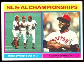 1976 Topps Baseball 1975 Playoffs NL & AL Championships #461 Vintage
