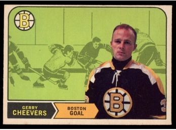 1968 O-pee-chee Hockey Gerry Cheevers #140 Boston Bruins Vintage HOF