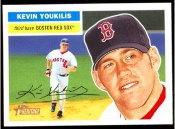 2005 Topps Heritage Baseball Kevin Youkilis #36 Boston Red Sox