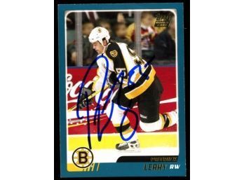 2004 Topps Hockey Patrick Leahy On Card Autograph #TT155 Boston Bruins