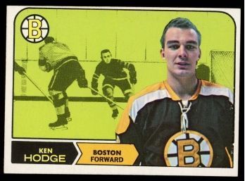1968 Topps Hockey Ken Hodge #8 Boston Bruins Vintage