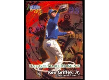 1998 Fleer Tradition Baseball Ken Griffey Jr Unforgettable Moments #584 Seattle Mariners HOF