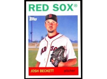 2008 Topps Trading Card History Baseball Josh Beckett 1964 Style #TCH36 Boston Red Sox