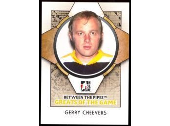 2009 In The Game Hockey Gerry Cheevers Between The Pipes #85 Boston Bruins