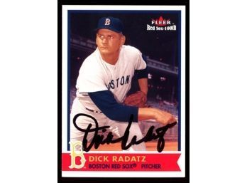 2001 Fleer Baseball Dick Radatz Red Sox 100th On Card Autograph #53 Boston Red Sox