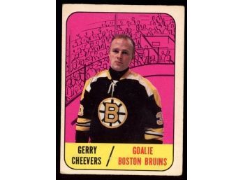 1967 Topps Hockey #99 Gerry Cheevers Boston Bruins