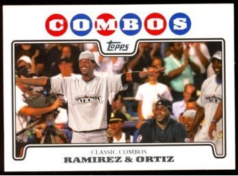 2008 Topps Baseball Manny Ramirez & David Ortiz 'classic Combos' #UH99 Boston Red Sox
