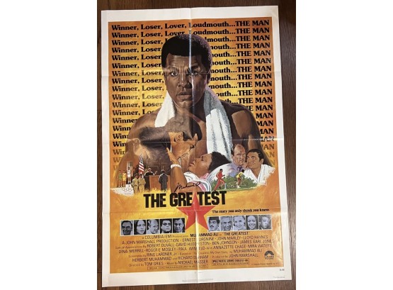 Movie Poster Signed By Muhammad Ali