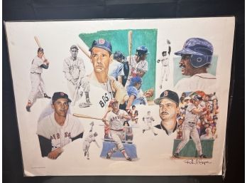 Large Boston Red Sox Print By Richard Gagne