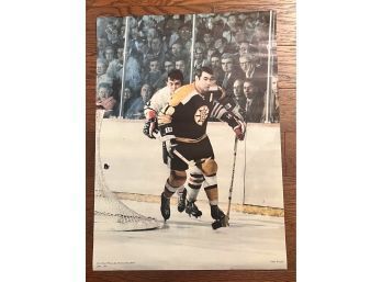 RARE 1971 Ed Westfall Poster-Boston Bruins -MINT!