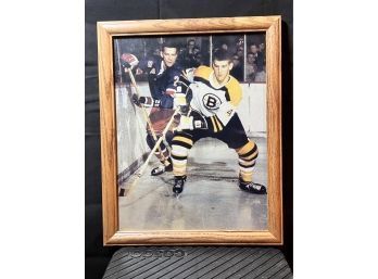 Large Vintage Print Bobby Orr Boston Bruins Legend Framed