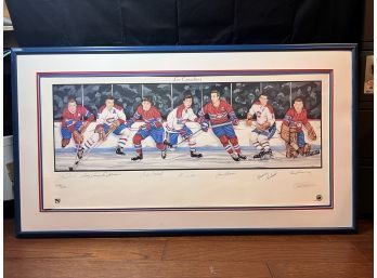 Montreal Canadians Original Six Signed Lithograph Only 1000 Made