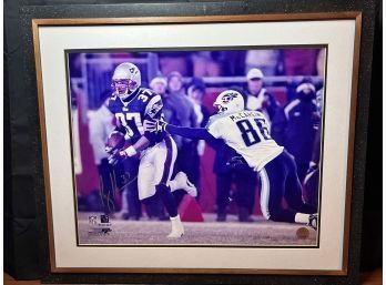 New England Patriots Defensive Back Rodney Harrison Autographed Framed Picture (2004) 27x22'