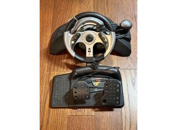 Steering Wheel & Peddles For Racing Video Games