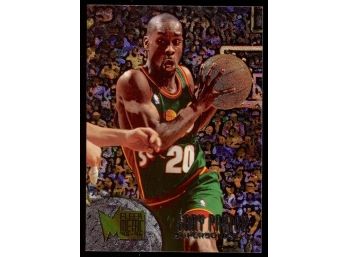 1995-96 Fleer Metal Basketball Gary Payton Nuts & Bolts #193 Seattle Supersonics HOF