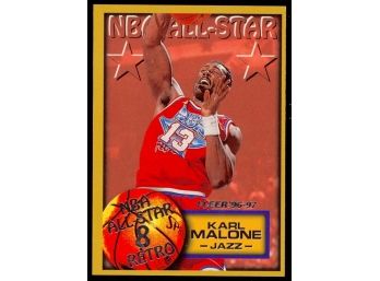 1997 Fleer Basketball Karl Malone All-star #8 Utah Jazz HOF