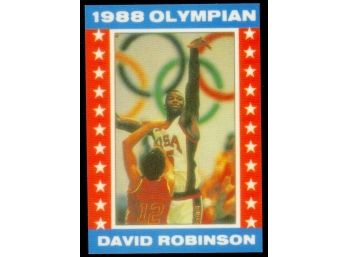 1988 Team USA Olympian Team David Robinson Rookie Card San Antonio Spurs RC HOF