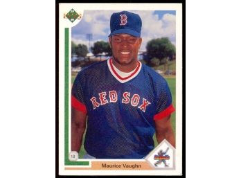 1991 Upper Deck Baseball Mo Vaughn Rookie Card #5 Boston Red Sox RC