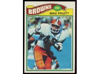 1977 Topps Football Mike Pruitt Rookie Card #444 Cleveland Browns RC Vintage