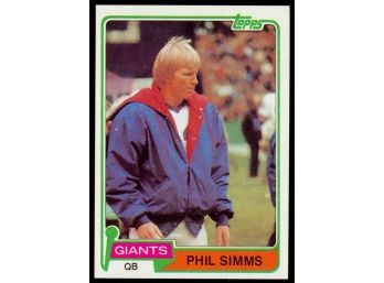 1981 Topps Football Phil Simms #55 New York Giants Vintage