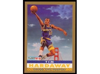 1992 Fleer Basketball Tim Hardaway Pro Visions #251 Golden State Warriors