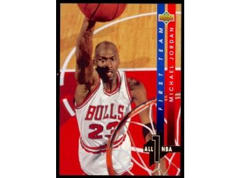 1993 Upper Deck Basketball Michael Jordan 1st Team All-nBA #AN4 Chicago Bulls HOF