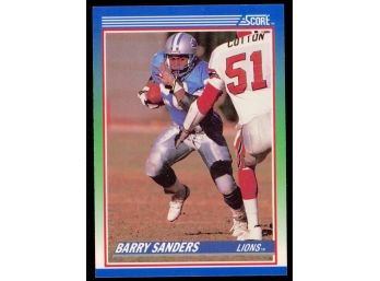 1990 Score Football Barry Sanders #20 Detroit Lions HOF