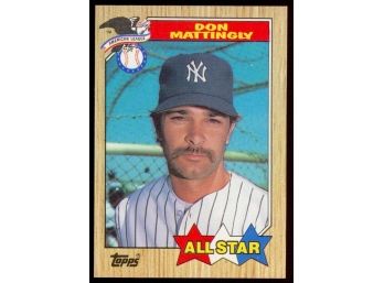 1987 Topps Baseball Don Mattingly All-star #606 New York Yankees HOF